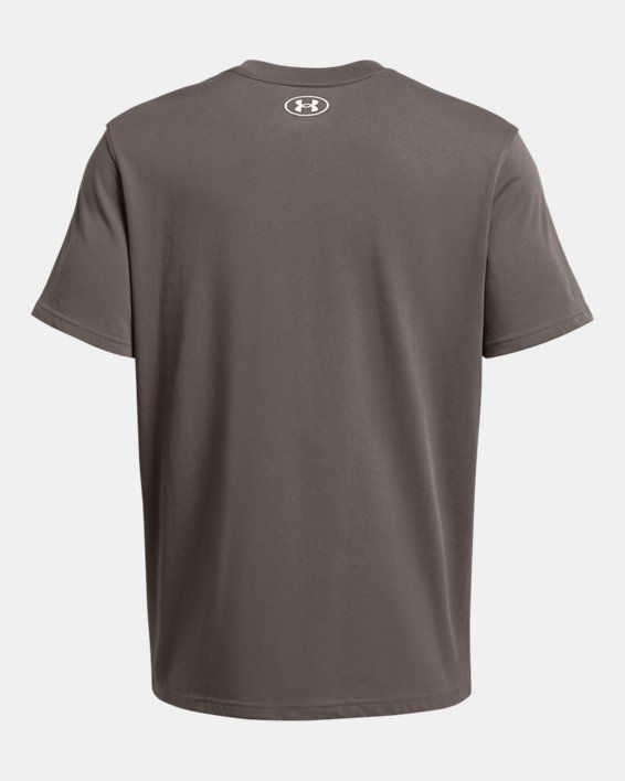 Men's Project Rock Balance Heavyweight Graphic Short Sleeve in Brown image number 3